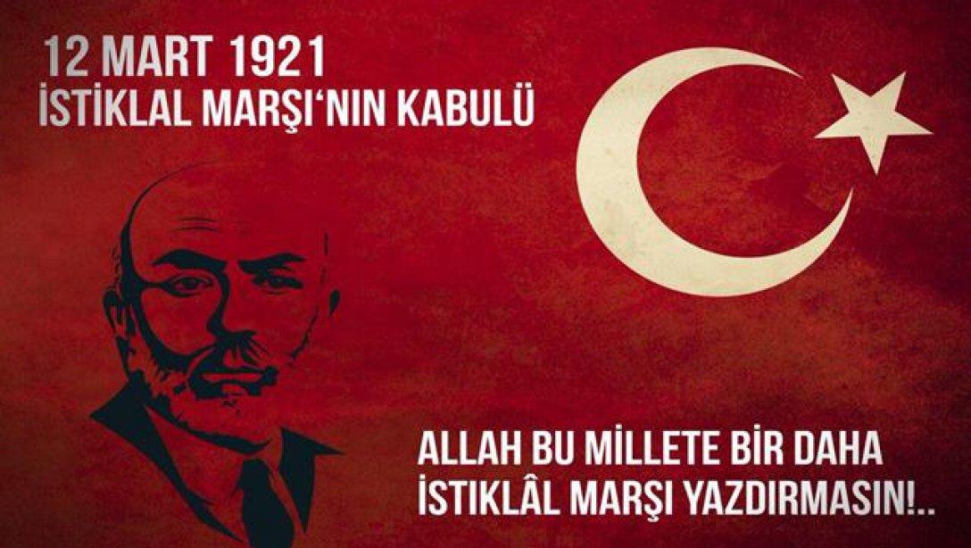 12 Mart İstiklâl Marşı'nın Kabulü Ve Mehmet Akif Ersoy'u Anma Günü Mesajı