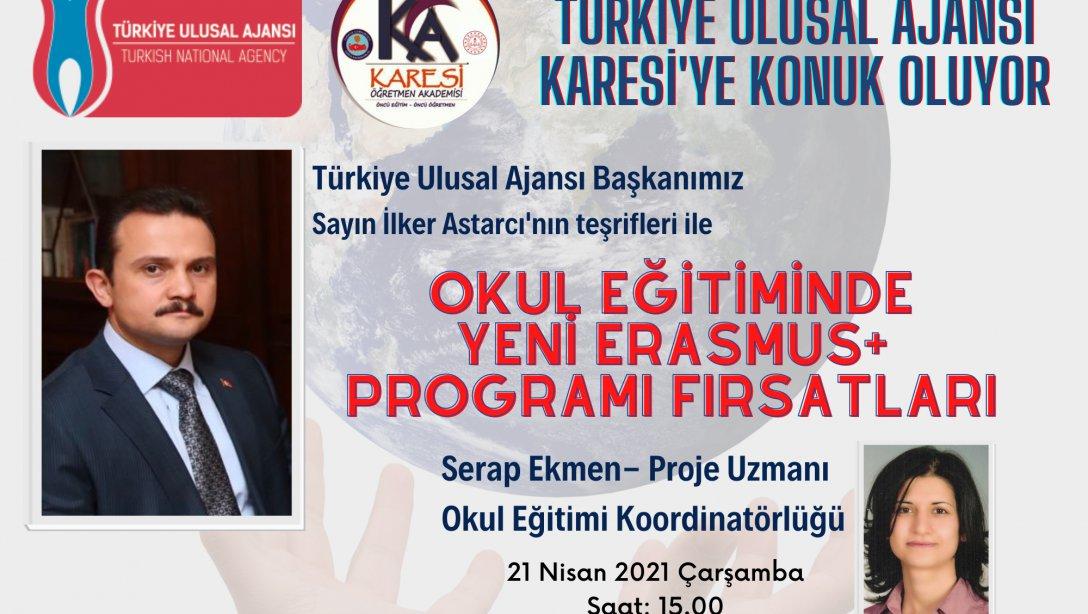 Türkiye Ulusal Ajansı Karesi'ye Konuk Oluyor