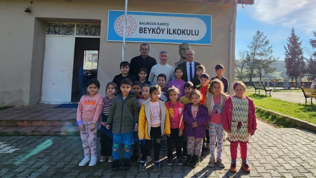 İlçe Milli Eğitim Müdürümüz, Beyköy İlkokulu ve Kabakdere İlkokulu/Ortaokulunu Ziyaret Etti.
